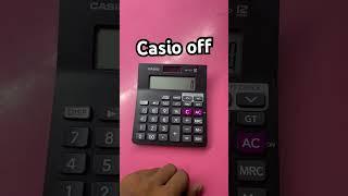 Casio MJ-12D Calculator off #casio #calculate #viral #shortvideo