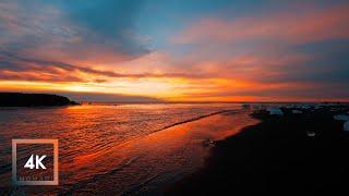 Ocean Sounds in Iceland, Walk on Diamond Beach at Sunrise Binaural ASMR for Sleep