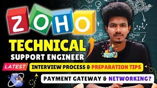 ZOHO Technical Support Engineer Latest Interview process | Payment Gateway & Computer Networking