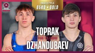 Abdullah TOPRAK (TUR) vs. Amal DZHANDUBAEV (UWW) | U23 EUROs  2025 | Gold Medal | FS 65Kg