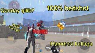 QANDAY QILIB HAMMASI KALLAGA?100%HEDSHOT️FREE FIRE DA NASTROYKA QILISH SIRLARI🫴ENG TEZ OʻYINC