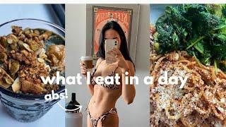 WHAT I EAT IN A DAY: healthy, easy, balanced meals for one, superfood smoothie, baked chicken parm