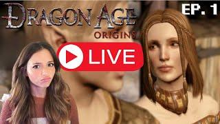 Starting Dragon Age Blind |Let's Play Dragon Age Origins Blind Ep.1| LIVE