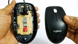 Logitech B100 Switch Fix - Disassembly (click problem)