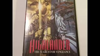 UNBOXING COVER Highlander - The Search for Vengeance O-ring Alistair  Yoshiaki Kawajiri DVD