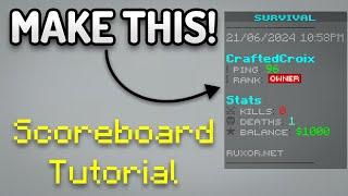 Design an Awesome SCOREBOARD for your Minecraft Server! Scoreboard Tutorial