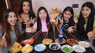 Lucky String Challenge With @DingDongGirls | Food Challenge | Fun Challenge
