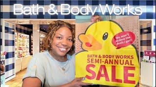 BATH & BODY WORKS SEMI ANNUAL SALE | BBW | SHOP WITH ME | SAS