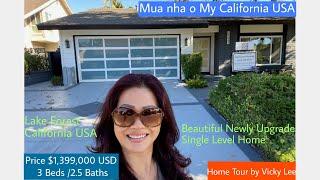 Gorgeous Home Tour Newly Upgraded Single Level Home in Lake Forest California USA |Real Estate