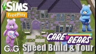 The Sims Freeplay- Care Bear Speed Build & House Tour