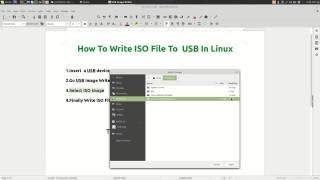  How To Write ISO File To  USB In Linux 