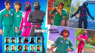 Fortnite SQUID GAME Skins LEAKED Showcase + GAMEPLAY!