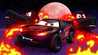 Cars 3 ️ Vampire McQueen Vs Tractor Tipping Halloween Mater