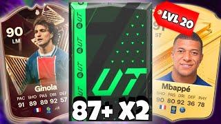 I took the 87+ x2 Pack from Level 20…  EA FC 24 Ultimate Team