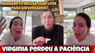 Virgínia perde a paciência com a mãe após se recusar usar look para aniversários de Maria flor