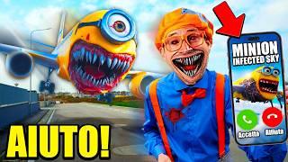 MINION PLANE EATER ATTACCA ME E BLIPPI EXE NELLA VITA REALE! (Ripreso con il DRONE)