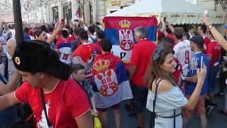 Сербия переехала в Москву) ЧМ-2018 Serbian football fans in Moscow