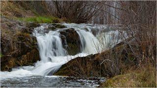 Tydtugem waterfall and sunset in Kosh Agach. Altai