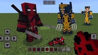 Deadpool and Wolverine MOD in Minecraft PE