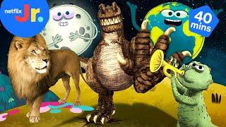 StoryBots Mega Mashup: Animals, Dinosaurs & Space Songs for Kids  Netflix Jr