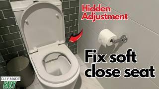 How to fix a toilet seat - Soft close repair