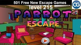 [Walkthrough] 501 Free New Escape Games level 215 - Parrot escape - Complete Game