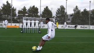 Real Madrid David Alaba Free Kick Training