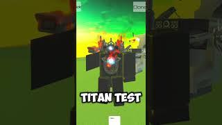 WHERE IS ANOTHER ARM BADGE + SUS TITAN CAMERAMAN MORPH in TOILET TITAN TEST #robloxbadges