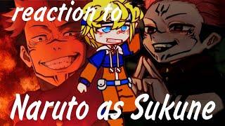 Reaction Naruto Friends To Naruto as Sukune || Gacha || n1kbaby