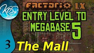 Factorio 1.X Entry Level to Megabase 5 - 3 - MAKING A MALL, BITER ATTACK! - Guide, Tutorial