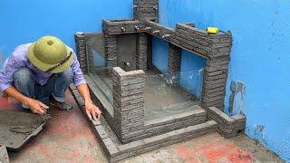 Amazing Cement Craft Ideas // Unique Garden Decoration with DIY Aquarium & Fountain