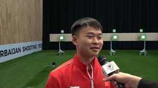 Interview Yu XIE Gold Medal 10m Air Pistol Men - ISSF WORLD CUP 2024