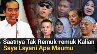 PAK JOKOWI KALI INI BERANG TANTANG RISMON DAN ROY CS, KARENA GA BERHENTI MENEBAR FITNAH DAN HOAX