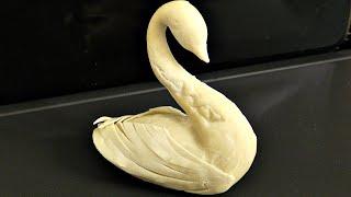 ЛЕБЕДЬ ИЗ БЕЛОГО ТЕСТА ДЛЯ КАРАВАЯ! A SWAN OF WHITE DOUGH FOR LOAF!