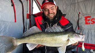 Ice Fishing a North Dakota Underwater Bridge for Walleye - In Depth Outdoors TV S17 E4