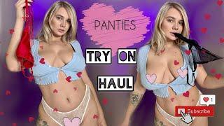 [4k] TRY-ON HAUL  | PANTIES | TIHOMIROVA