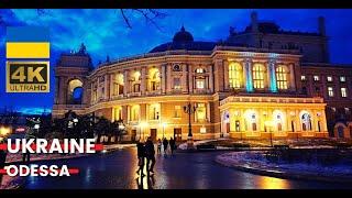 Ukraine -- ODESSA Part 2 Walking Tour 4K | 31 December 2021 |