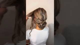 Быстрая и стильная прическа #прически#hairstyle