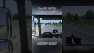 AI CAR SUDDEN BREAKING ISSUE️ truckers of europe3 #mercedes#truckingsims#trending#ytshort