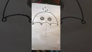 Inspired by https://youtube.com/c/DrawSoCute there’s my cute umbrella drawing ️️