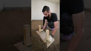 Как выровнить пол #строительство #частныйдом #дача #теплыеполы #сантехника