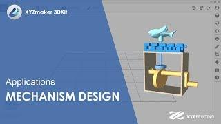 XYZmaker 3DKit Applications I Mechanism Design in 3DKit with Parameters