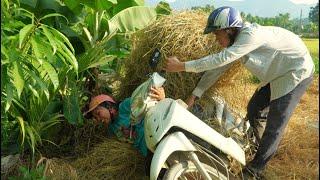 The kind man helped Ngoan prepare to build a new house - build a shed to store firewood.