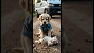 Puppy's CPR Miracle: Kitten Returns from the Brink!