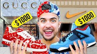 Hypebeast VS Designer Sneaker Shopping!