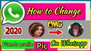 How To Change Friends WhatsApp Profile Picture... Easy Step, Small Trick & Full Masti 2022