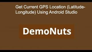 get current gps location android studio