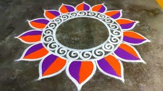 Diwali big rangoli designs|Diwali 2024 beautiful rangoli|Diwali muggulu designs|Amazing rangoli