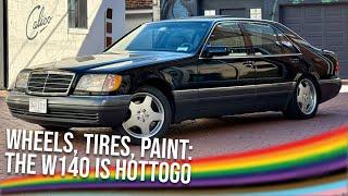 The W140 Gets Monoblocks, Bridgestones, & Paint Correction! Ready for Road Tripping