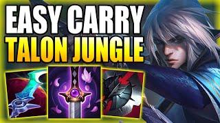 HOW TO PLAY TALON JUNGLE & CARRY YOUR SOLO Q GAMES EASILY! - Gameplay Guide League of Legends